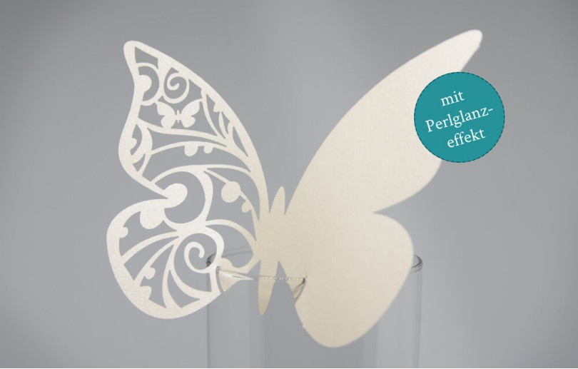 Schmetterlinge Für Hochzeit
 Tischkarten Hochzeit „Schmetterling“ zum befestigen am