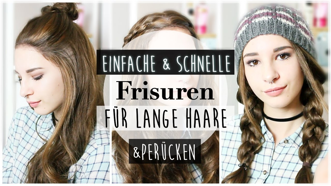 Schnelle Frisuren
 3 EINFACHE & SCHNELLE FRISUREN FÜR LANGE HAARE Perücke