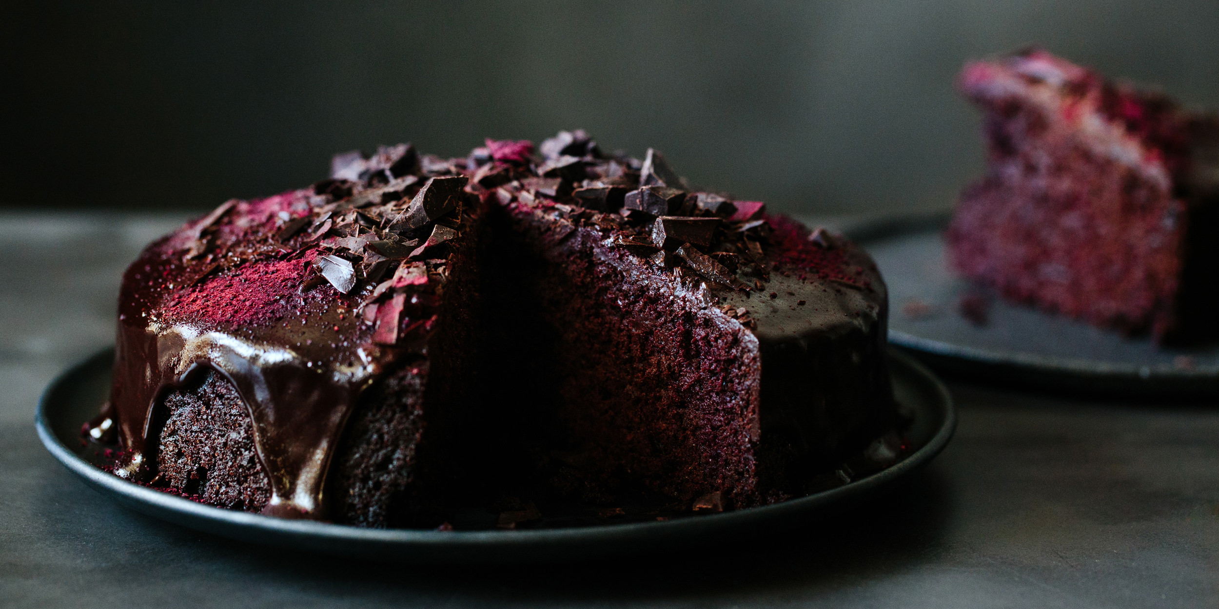 Schoko Kuchen
 Rote Bete Schoko Kuchen