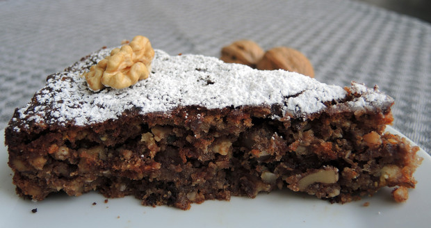 Schoko Walnuss Kuchen
 Glutenfreier Walnuss Schoko Kuchen mit Hanfsamen