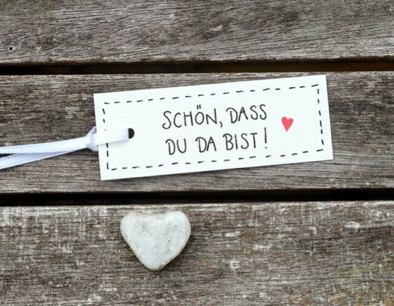 Schön Dass Du Da Bist Hochzeit
 100x Schön dass du da bist Geschenkanhänger