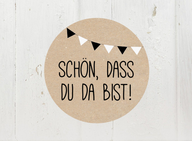 Schön Dass Du Da Bist Hochzeit
 Gastgeschenke °Schön dass Du da bist° Hochzeit Girlande