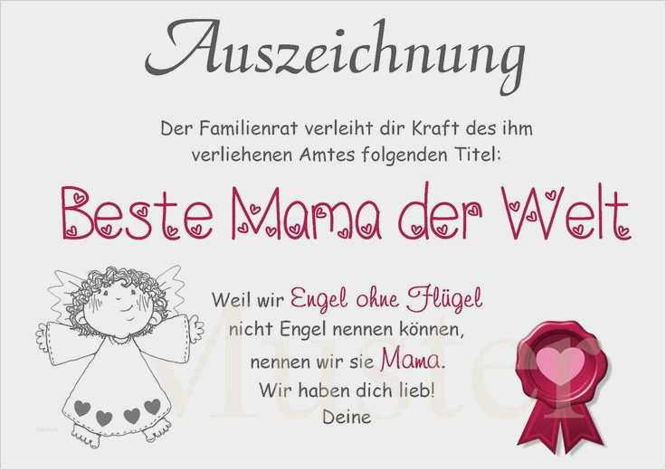 Schöne Geschenke Für Mama
 Schöne Geschenke Für Mama Best Urkunde Beste Mama Der