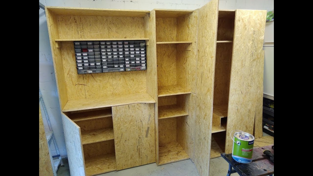 Schrank Bauen
 Schrank für Garage selber bauen aus OSB