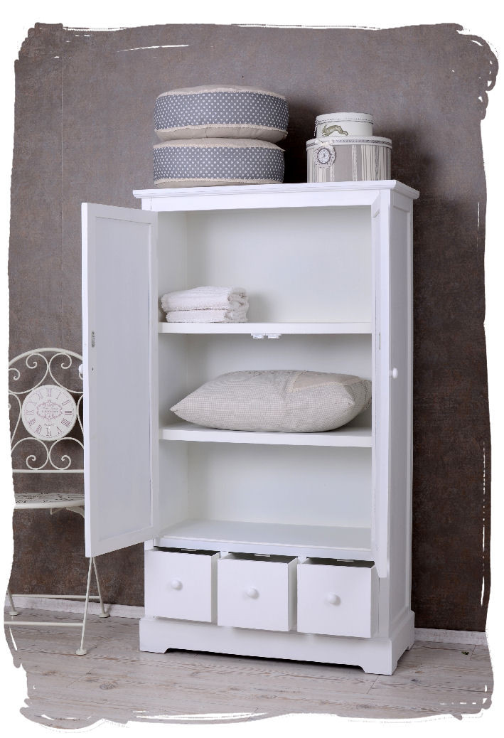 Schrank Landhausstil
 KLEIDERSCHRANK LANDHAUSSTIL WEISS DIELENSCHRANK SHABBY