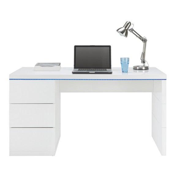 Schreibtisch Hochglanz Weiß
 Schreibtisch in Weiß Hochglanz online kaufen mömax