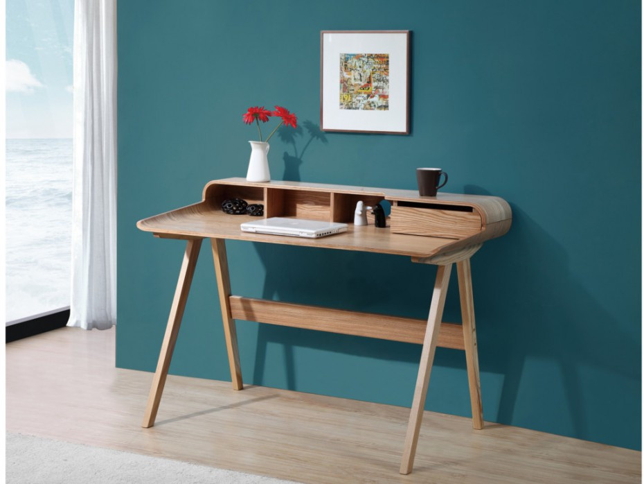 Schreibtisch Holz
 Schreibtisch Sekretär Holz Loki 2 Farben günstig kaufen