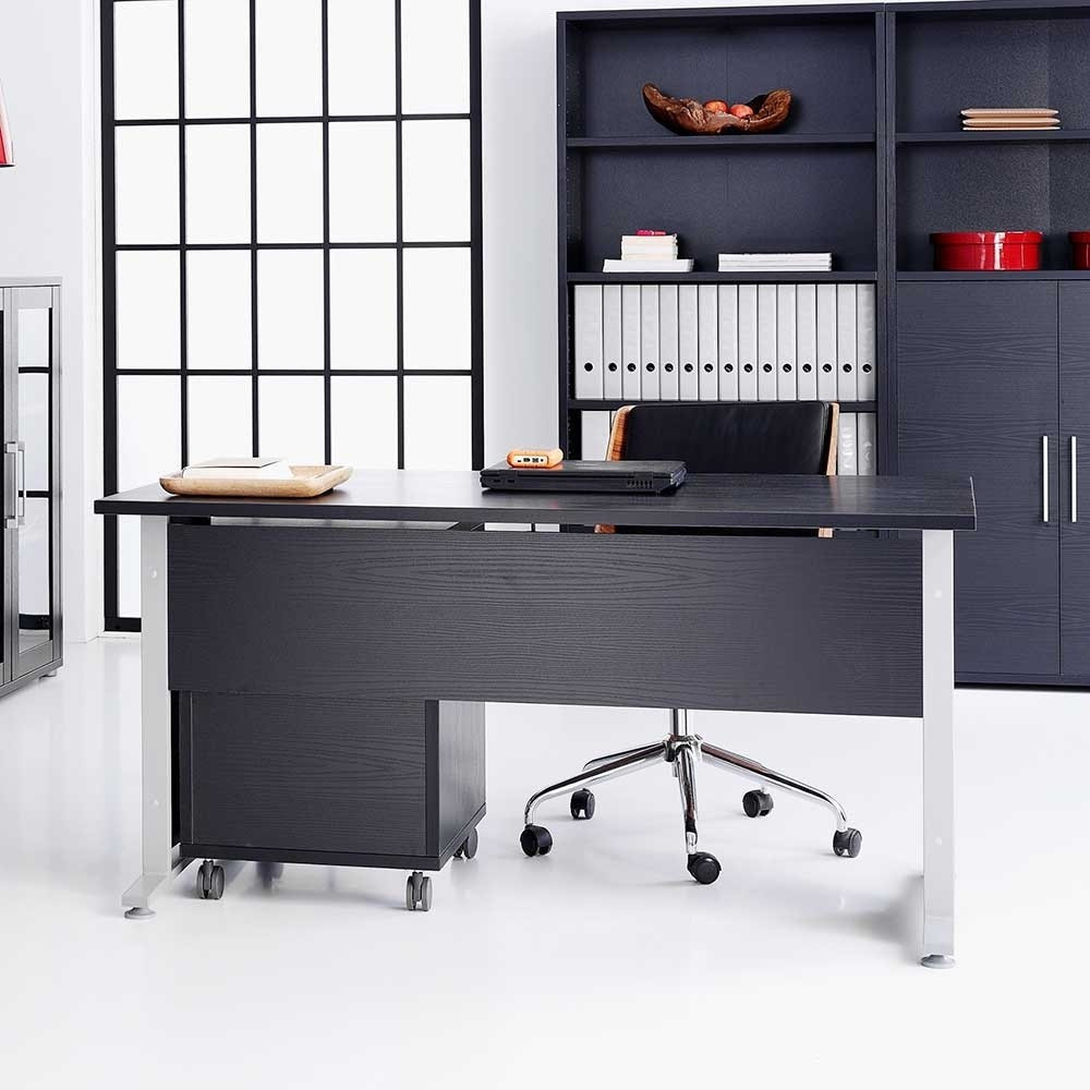 Schreibtisch Modern
 Moderner Büro Schreibtisch Ericova in Schwarz