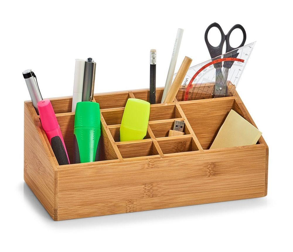 Schreibtisch Organizer
 Zeller BAMBUS Holz SCHREIBTISCH ORGANIZER STIFT HALTER