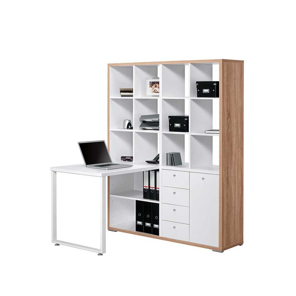Schreibtisch Regal
 Büroeinrichtung Pisira mit Schreibtisch & Regal