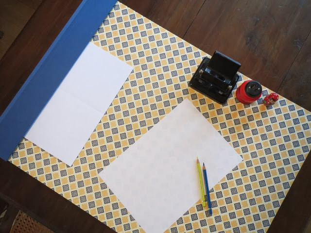 Schreibtisch Unterlage
 DIY Desktop Pad DIY Schreibtischunterlage