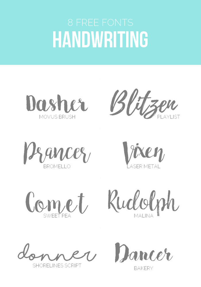 Schriftarten Hochzeit
 8 kostenlose Schriftarten Brush & Script