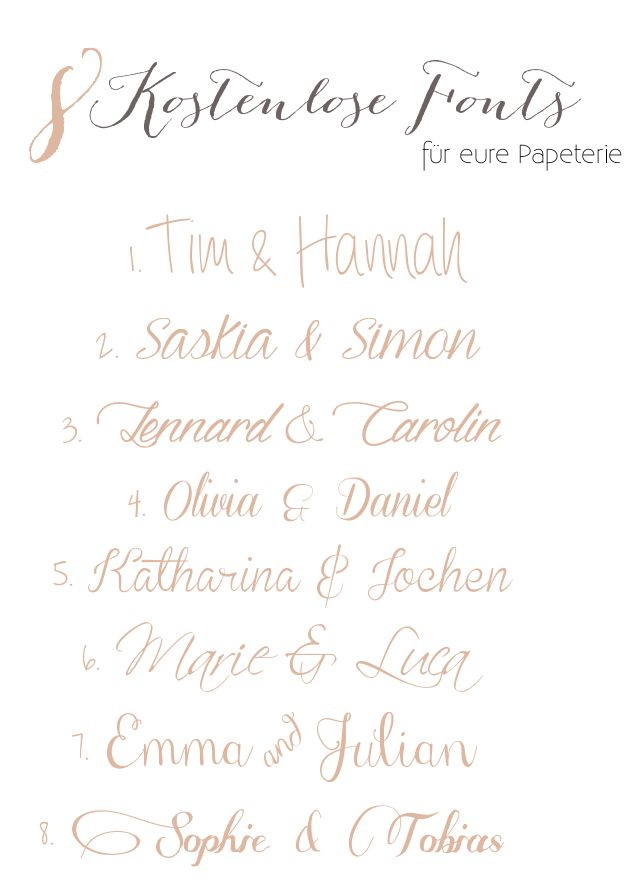 Schriftarten Hochzeit
 Die besten 25 Hochzeit schriftarten Ideen auf Pinterest