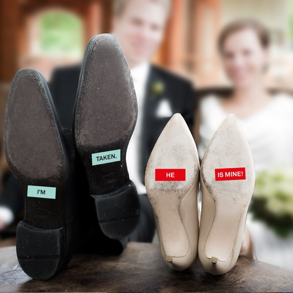 Schuhsticker Hochzeit
 SECRET LOVE HOCHZEIT SCHUHSTICKER JUST MARRIED von