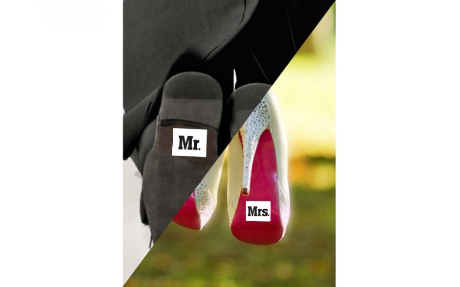 Schuhsticker Hochzeit
 Schuhsticker Hochzeit MR & MRS My Weddingshop