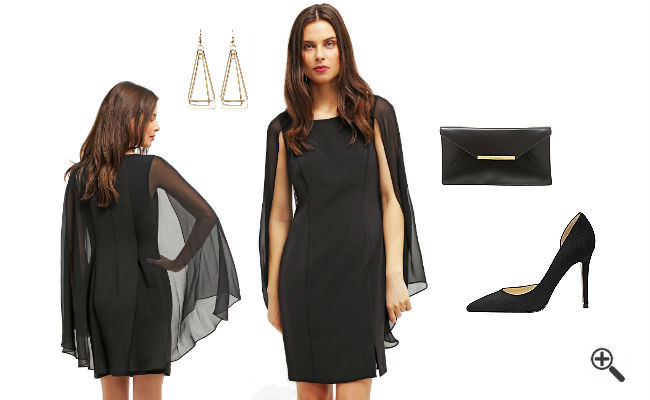 Schwarzes Kleid Kombinieren Hochzeit
 Schwarzes Kleid in Kurz kombinieren 3 Schwarze Outfits