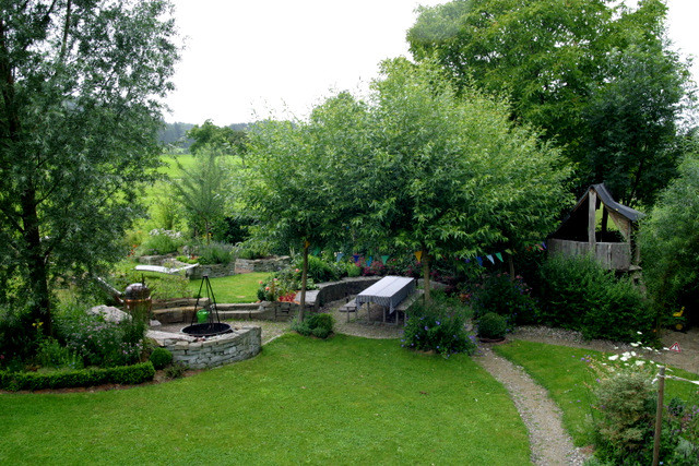 Schweizer Garten
 Ein Schweizer Garten Weiden von Pavillons und