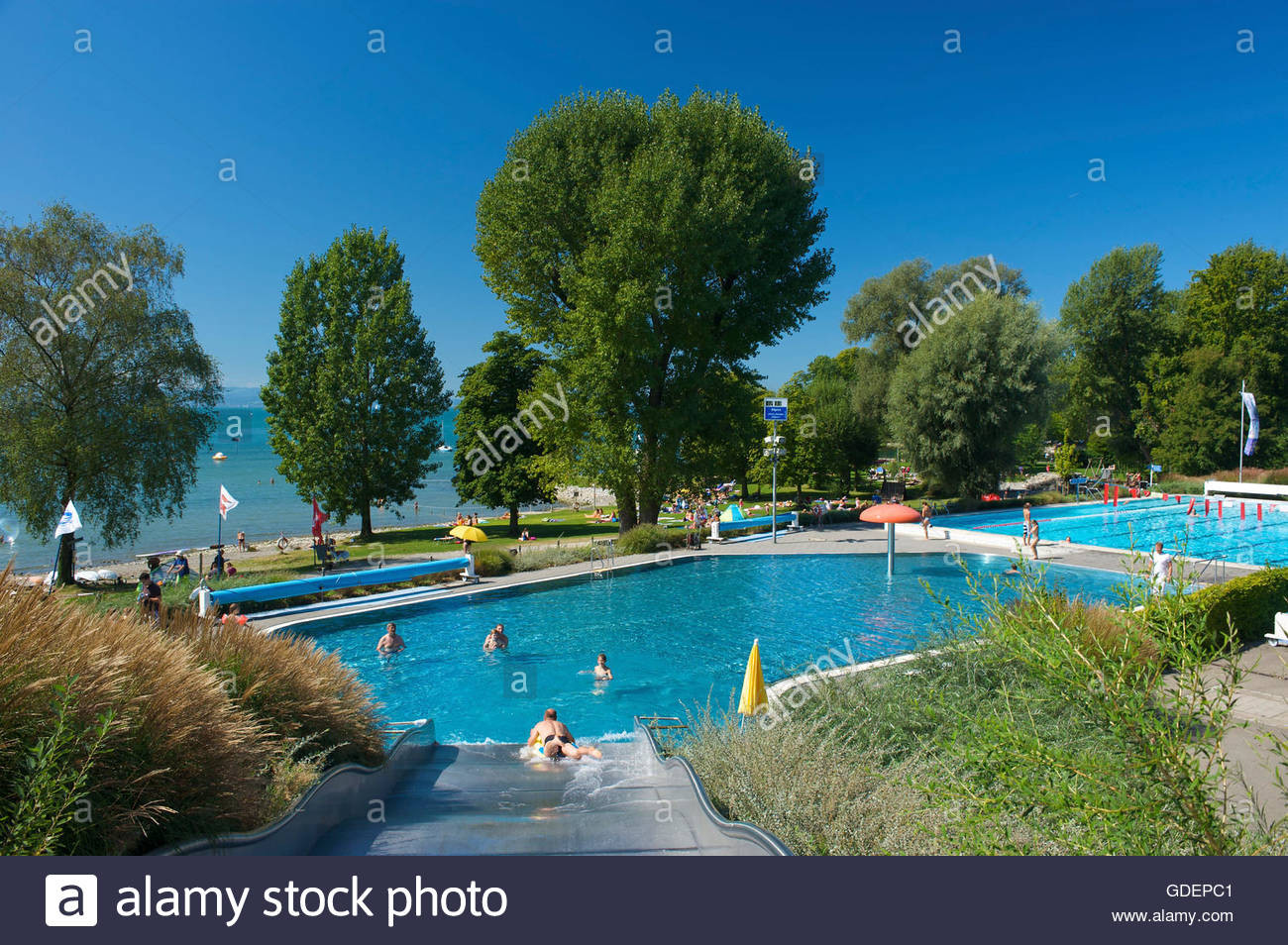 Schwimmbad Auf Englisch
 Open Air Schwimmbad in Wasserburg Bodensee Baden