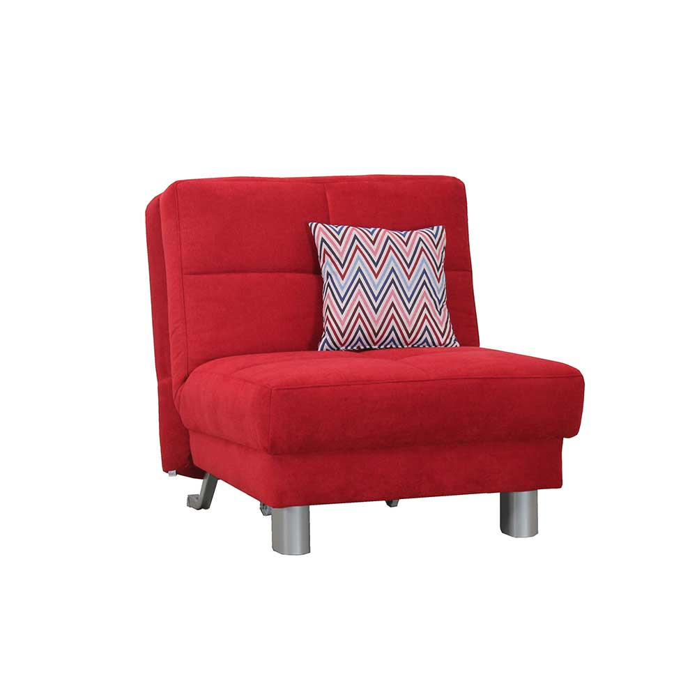 Sessel Rot
 Schöner Sessel Wanda in Rot zum Schlafen