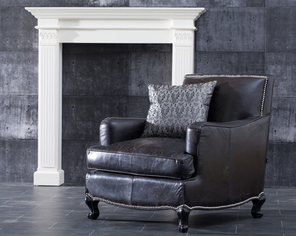 Sessel Schwarz
 Sessel aus Leder schwarz Dekoria
