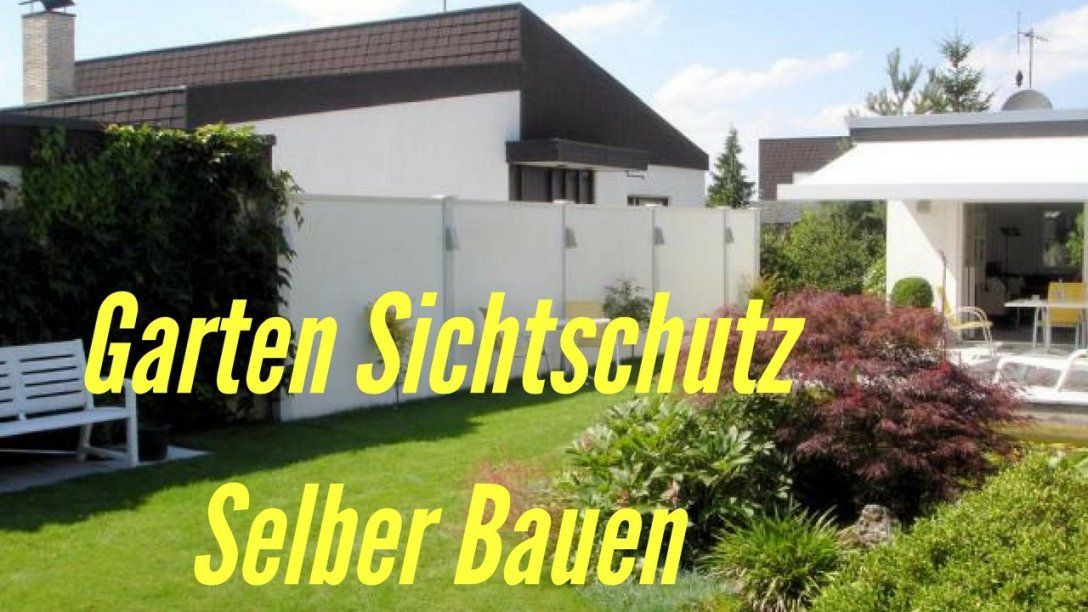 Sichtschutz Garten Selber Bauen
 Origineller Sichtschutz Selber Machen