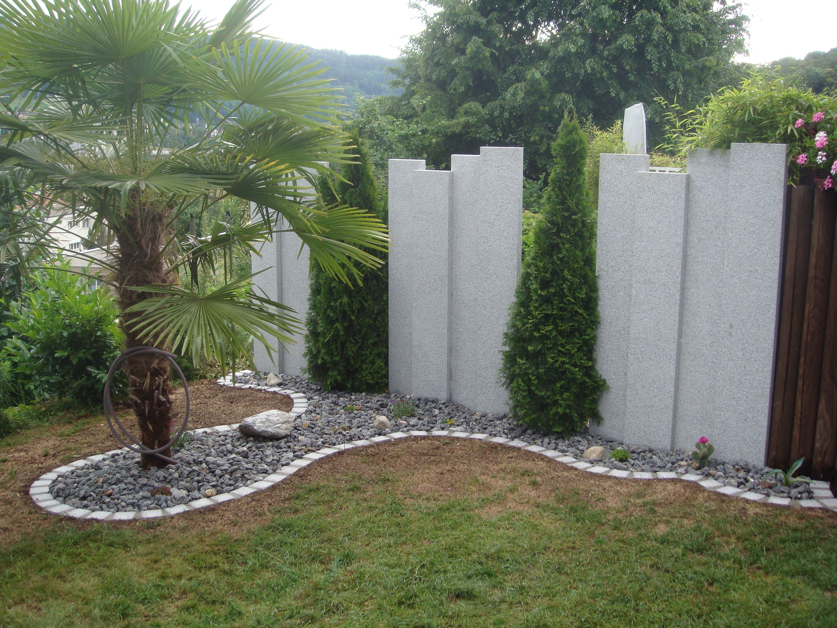 Sichtschutz Terrasse Pflanzen
 Sichtschutz Granitstelen Sichtschutz