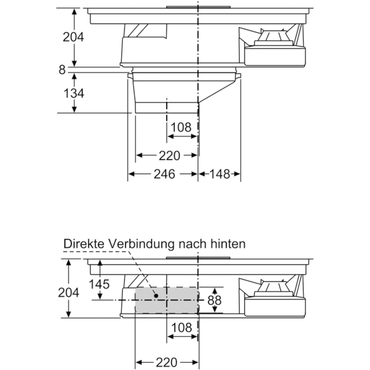 Siemens Kochfeld
 SIEMENS Kochfeld mit integriertem Dunstabzug ET845FM11E