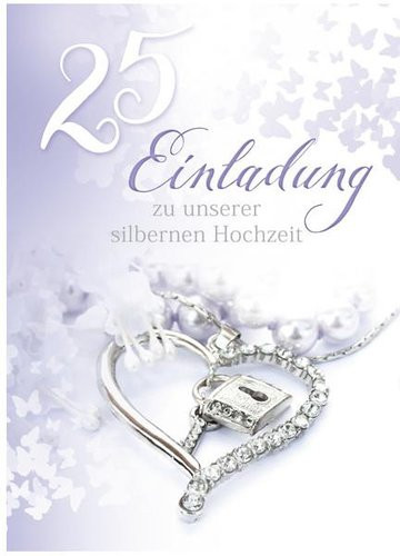 Silberne Hochzeit
 Einladungskarte Silberne Hochzeit Preisvergleich ab 1 25