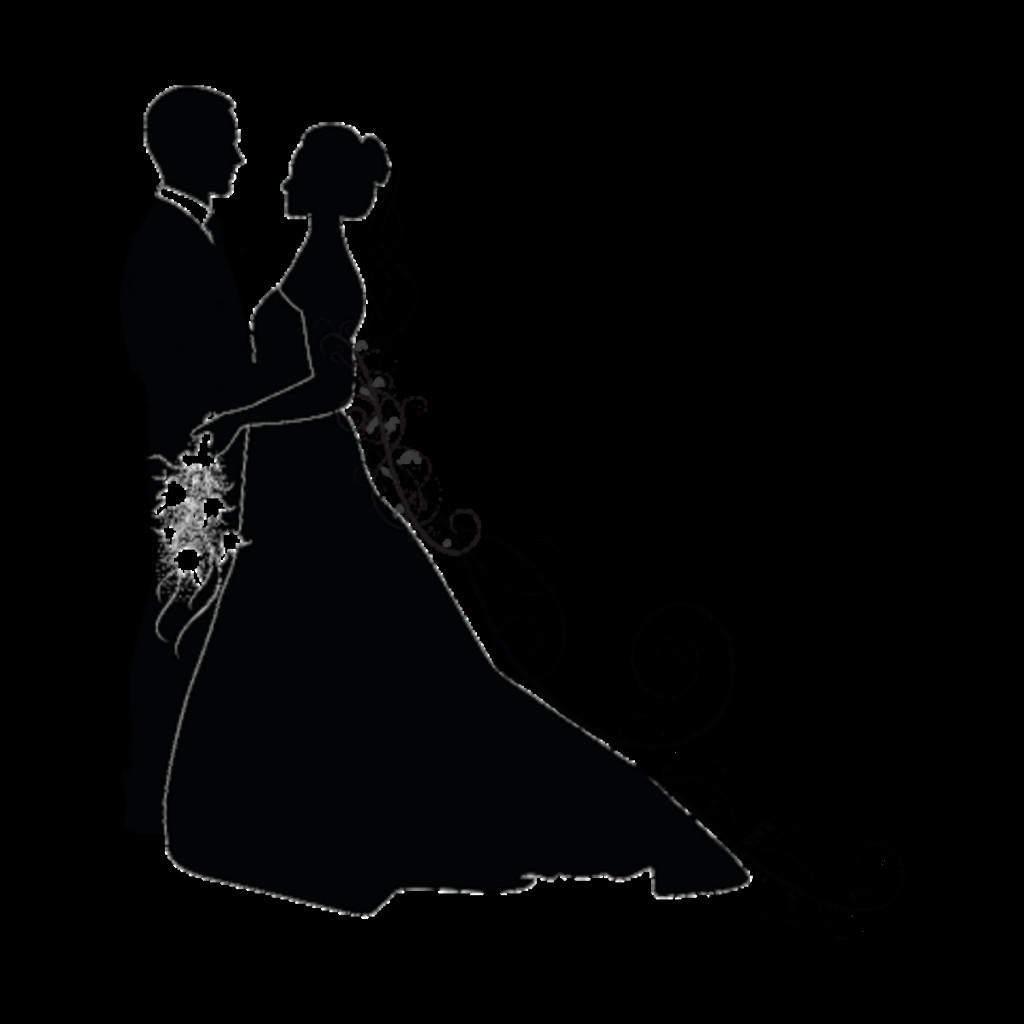 Silhouette Hochzeit
 love liebe hochzeit wedding silhouette brautpaar schwar