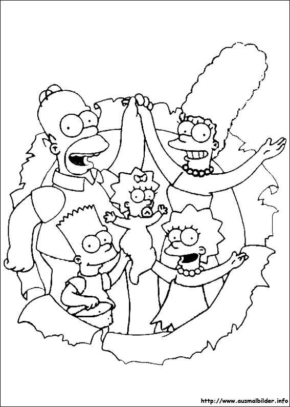 Simpsons Ausmalbilder
 Die Simpsons malvorlagen