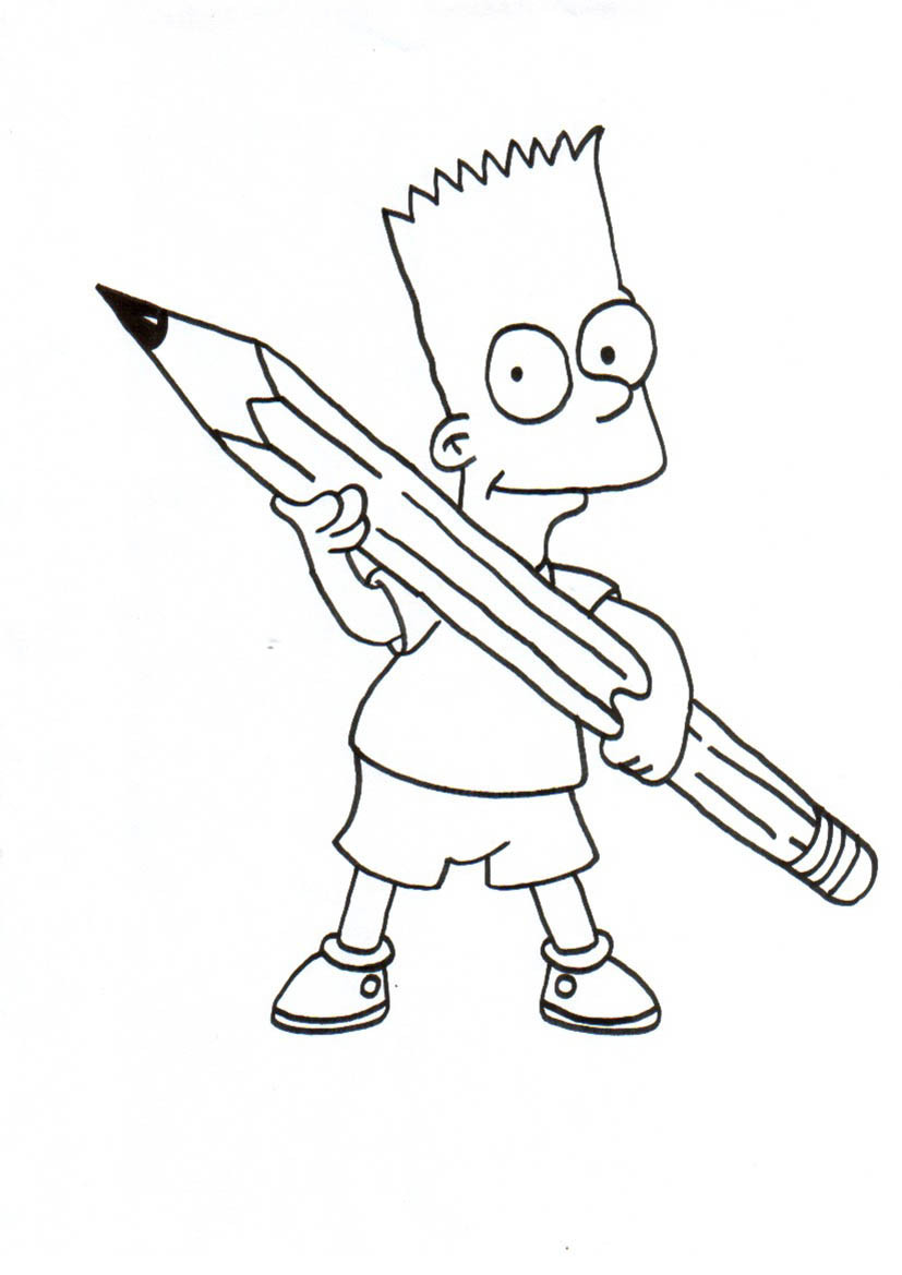 Simpsons Ausmalbilder
 Ausmalbilder von Simpsons Bart