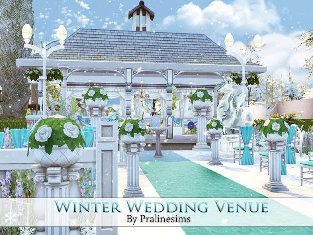 Sims 3 Hochzeit
 Sims 4 CC s The Best Winter Wedding Venue by