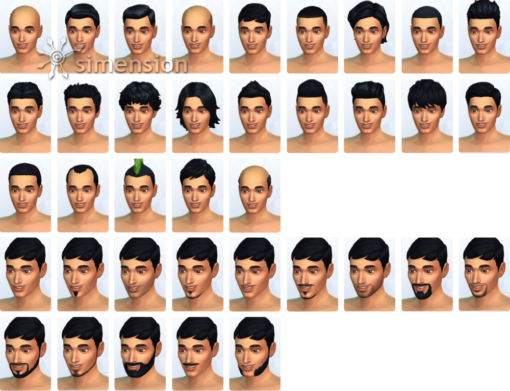 Sims 4 Frisuren
 Die Sims 4 Erstelle einen Sim CaS – Megatutorial