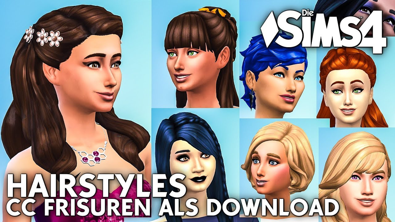 Sims 4 Frisuren
 Frauen Frisuren als Download