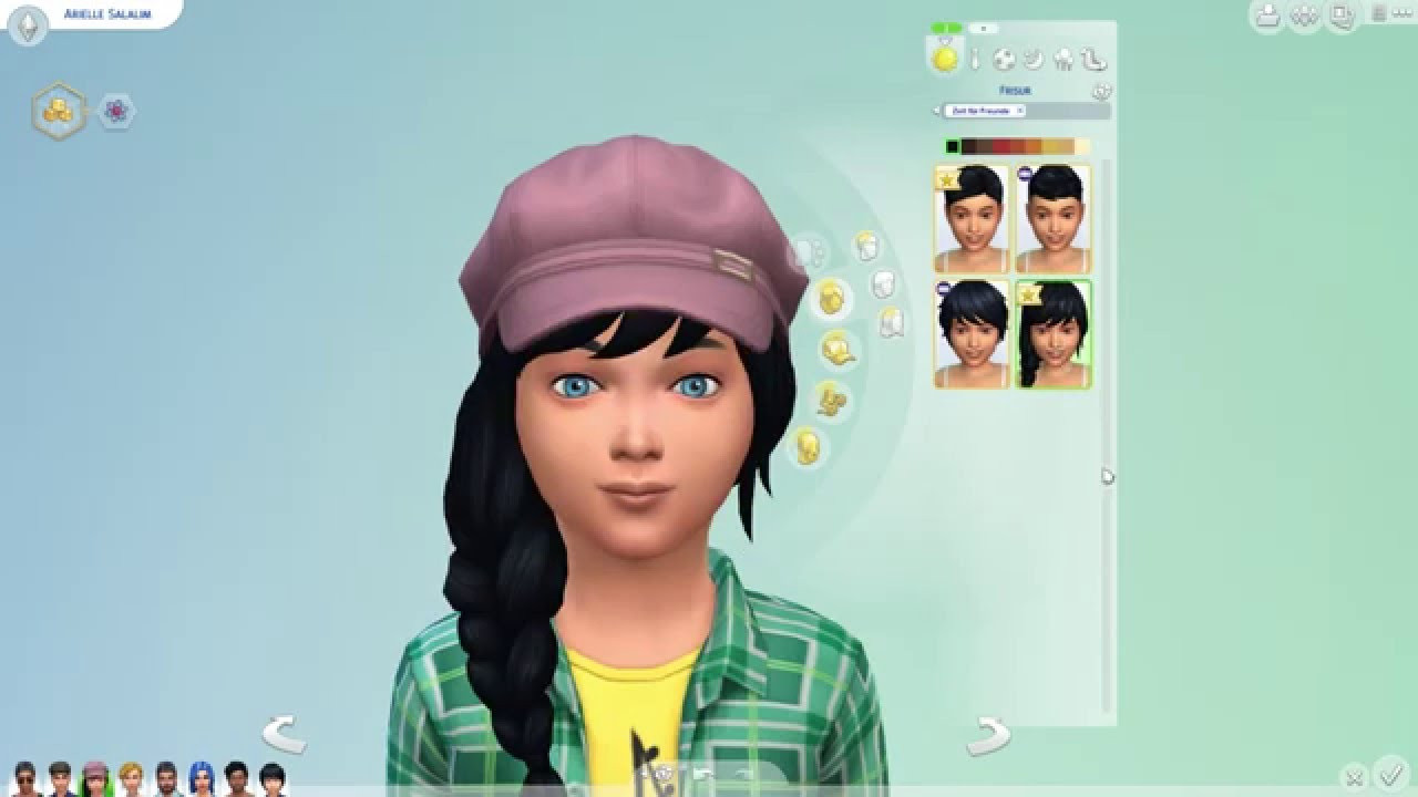 Sims 4 Frisuren
 Sims 4 Zeit für Freunde 3 Frisuren Kleidung für Kinder