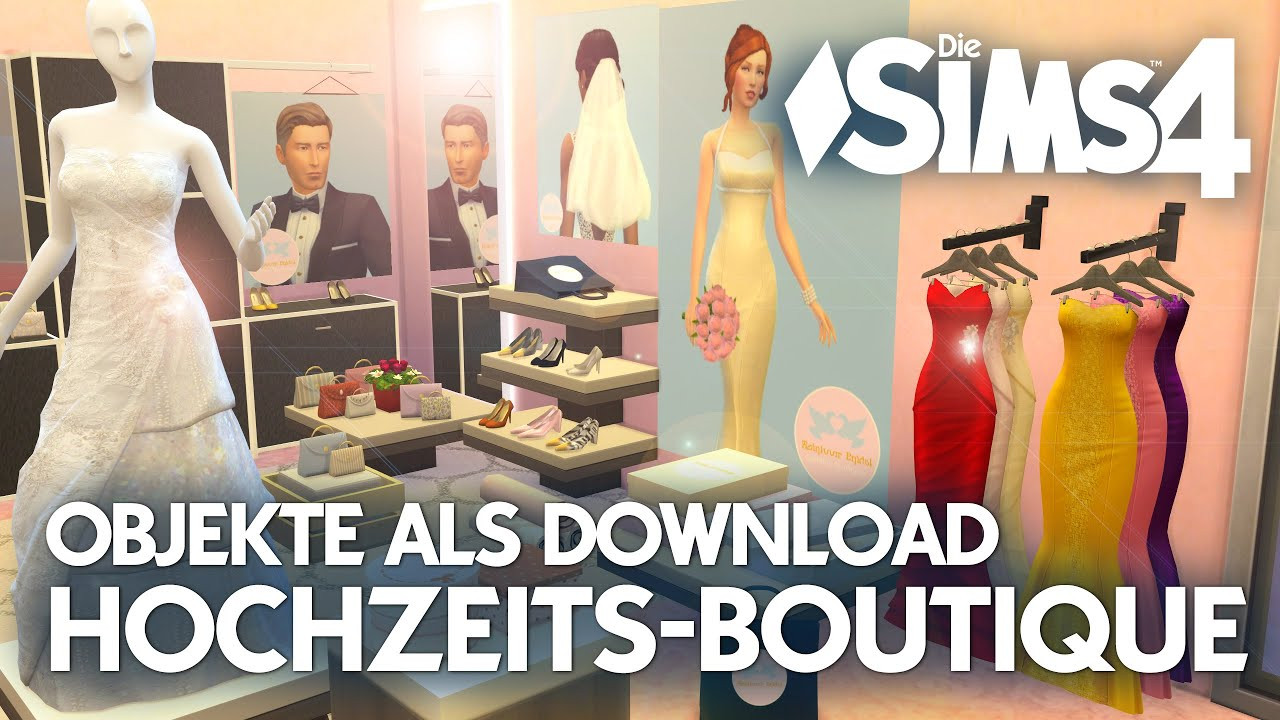 Sims 4 Hochzeit
 Die Sims 4 Hochzeit Boutique 👰 Objekte als Download CC