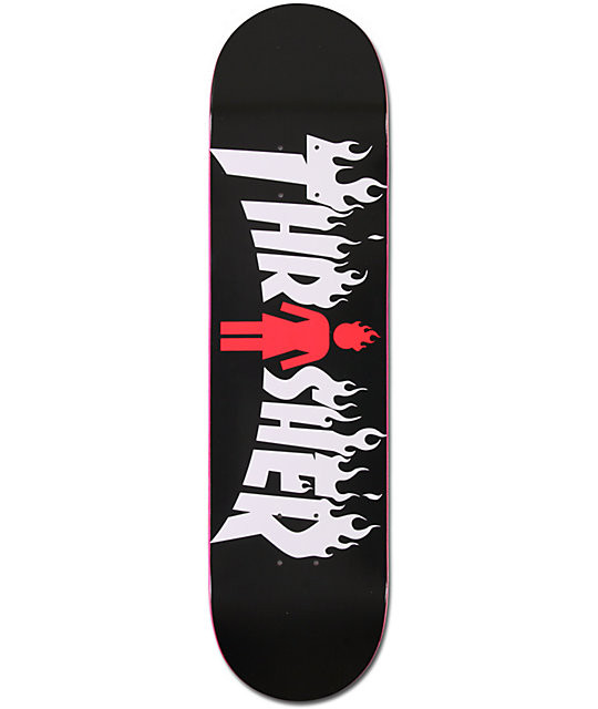 Skateboard Deck
 Girl X Thrasher 8 0" Collaboration Skateboard Deck