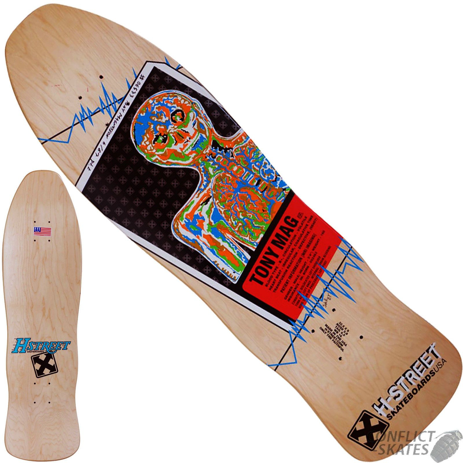 Skateboard Decks
 H STREET Tony Magnusson Trauma Skateboard Deck 9 16 WB