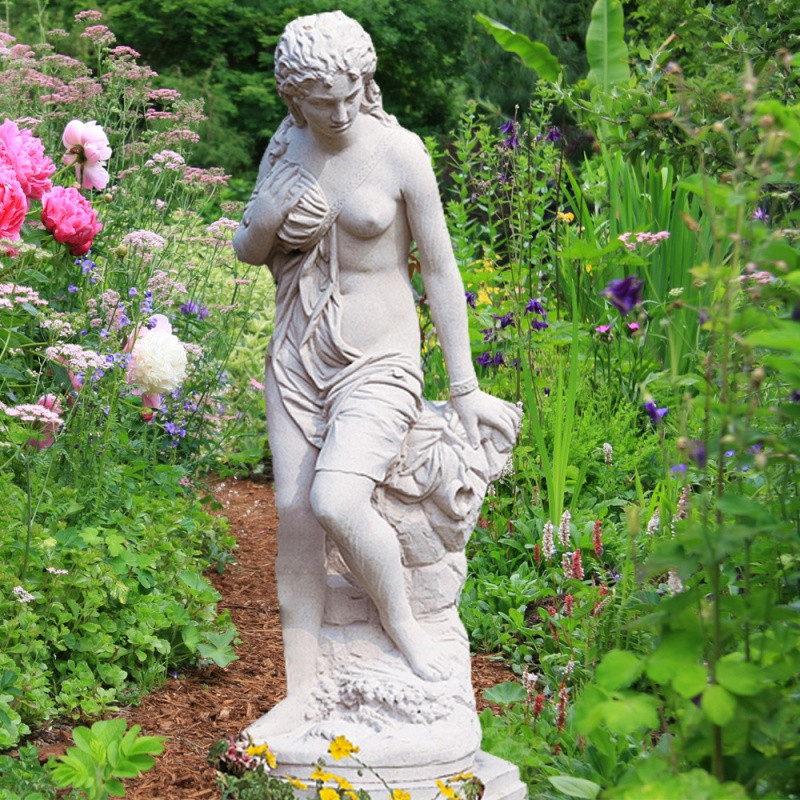 Skulptur Garten
 Stein Garten Skulptur mit Frau Syno Kepheus • Gartentraum