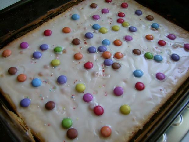 Smarties Kuchen Blech
 Zitronenkuchen vom Blech Rezept mit Bild kochbar