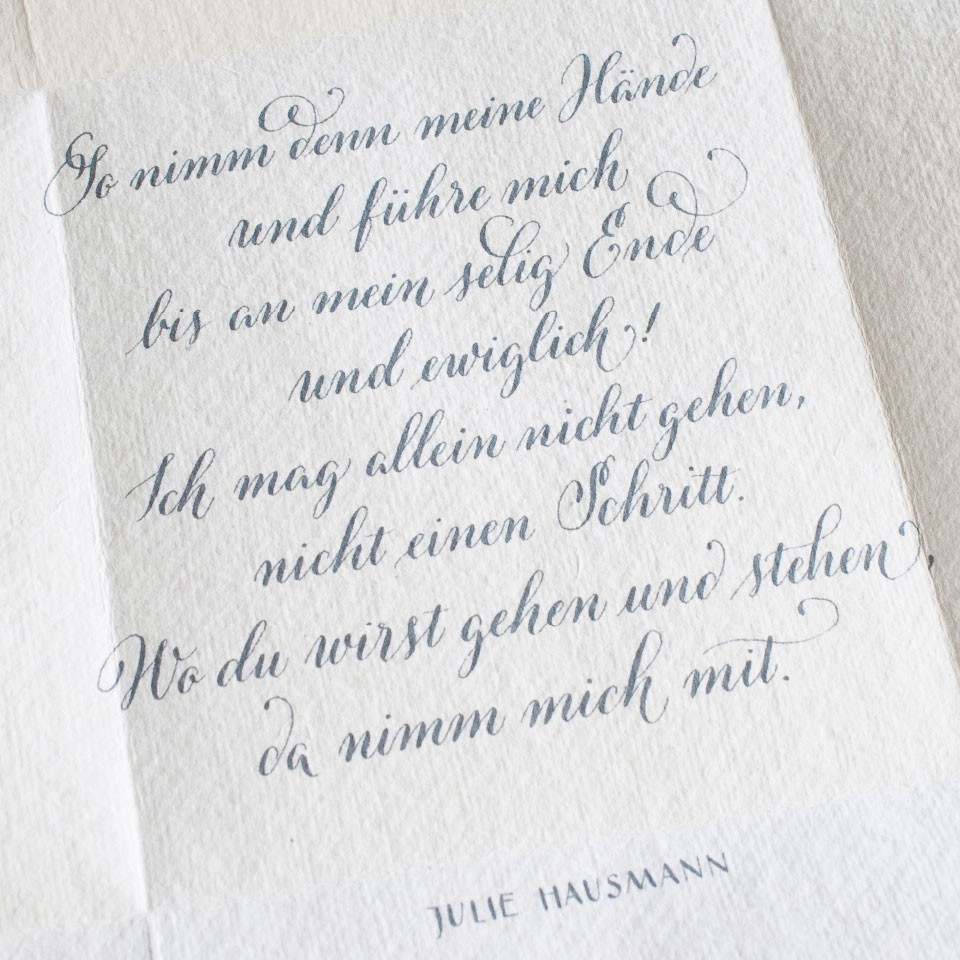 So Nimm Denn Meine Hände Hochzeit
 Faltbrief „So nimm denn meine Hände“ Hochzeit und