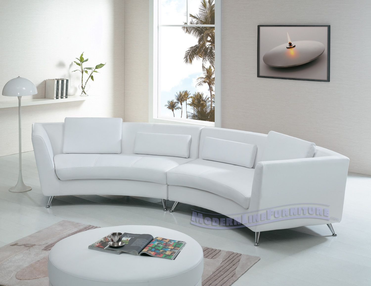 Sofa Couch
 Oval Couch Sofa Curved Leather Sofas