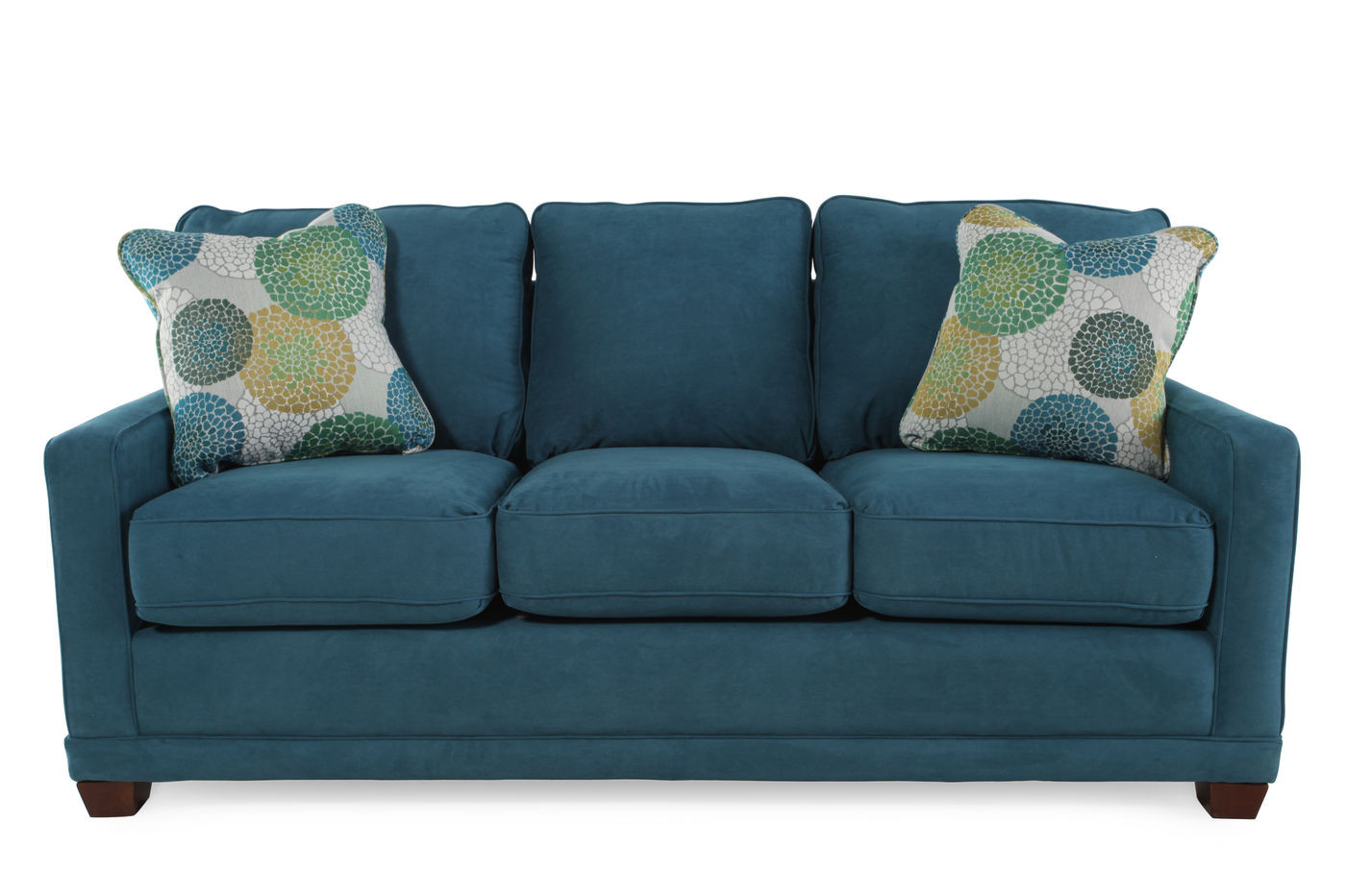 Sofa Couch
 Casual 77" Sofa in Teal