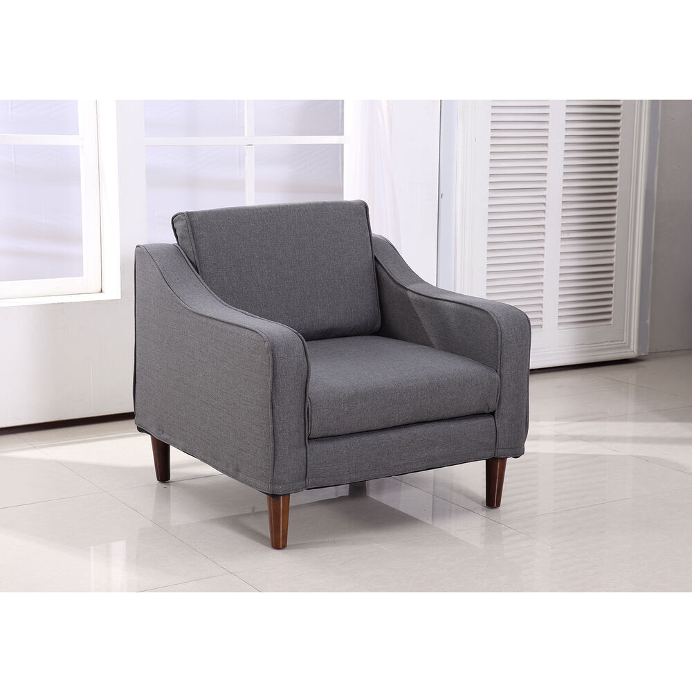 Sofa Couch
 HOM Sofa Single Arm Chair Armrest Couch Seat Dorm Linen