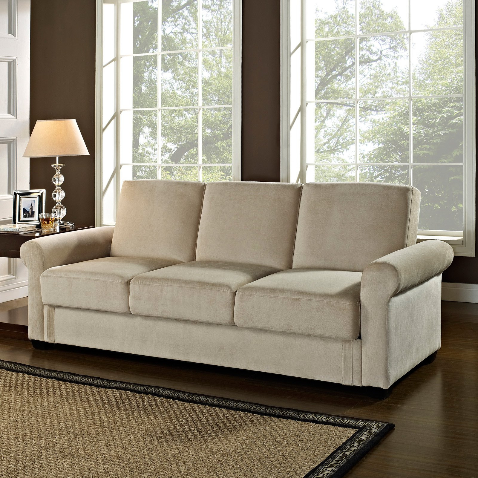 Sofa Dreams
 Serta Dream Thomas Convertible Sofa Light Brown Sofas