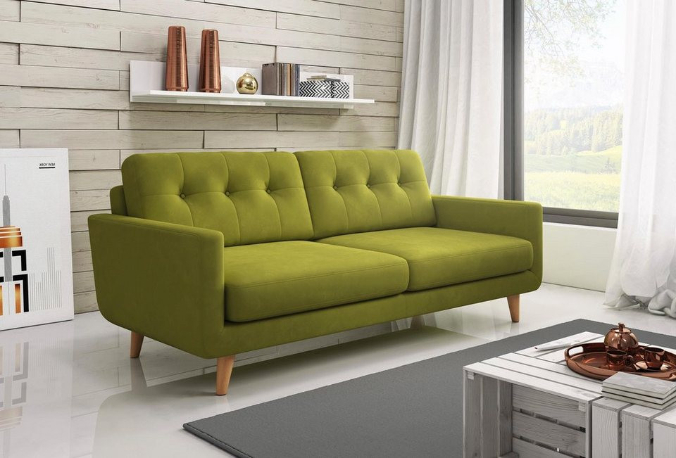 Sofa Grün
 INOSIGN 3 Sitzer Sofa in modernen Farben kaufen