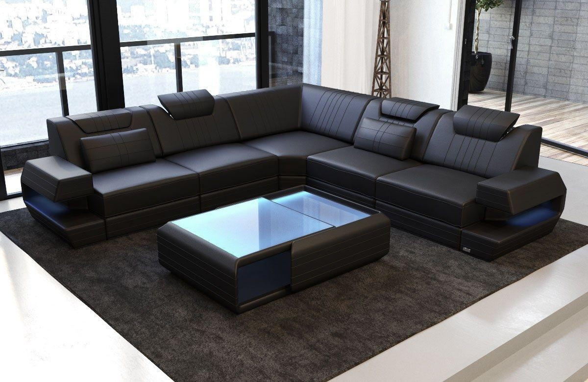 Sofa Kaufen
 Couch Ragusa in der L Form als modernes Ecksofa in Leder