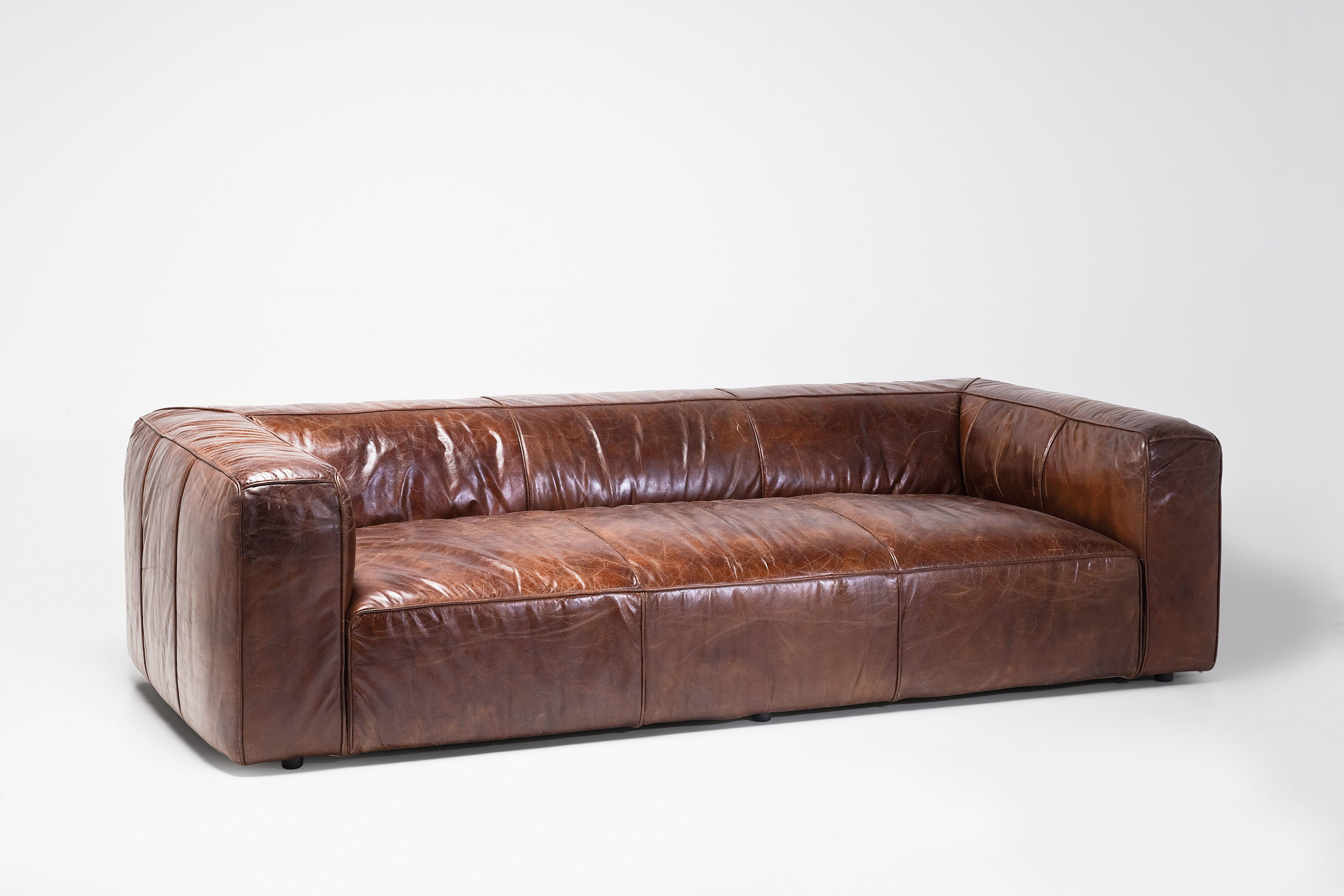 Sofa Leder
 Sofa Cubetto Leder braun