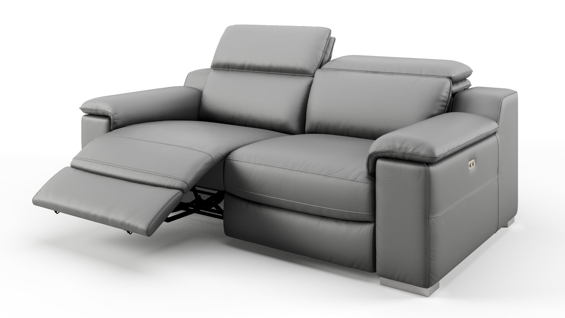 Sofa Leder
 Design Sofa 2 Sitzer Couch mit Relaxfunktion