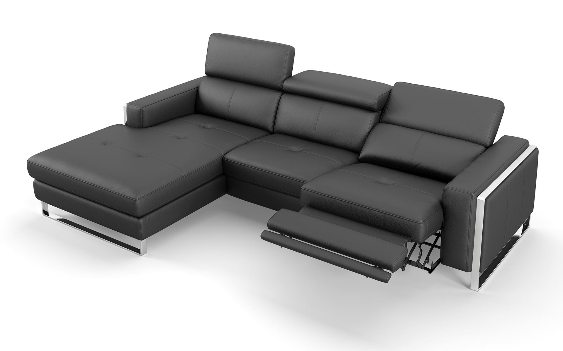 Sofa Leder
 Eckgarnitur Sofa mit Relaxfunktion in Leder